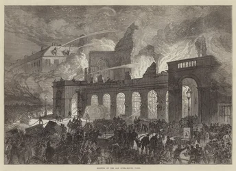 Burning of the Old Opera-House, Paris
